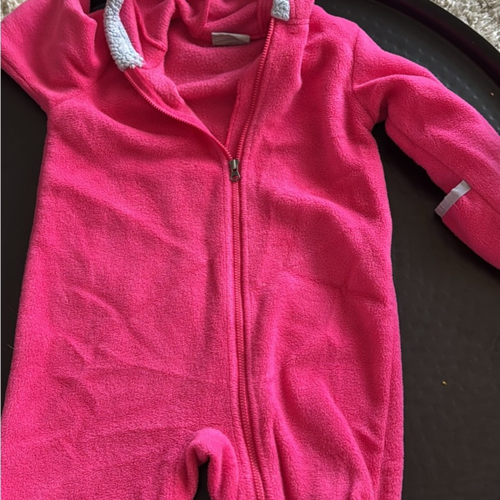 Columbia Bright Pink Kids One Piece Footie